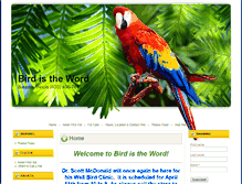 Tablet Screenshot of birdistheword.com